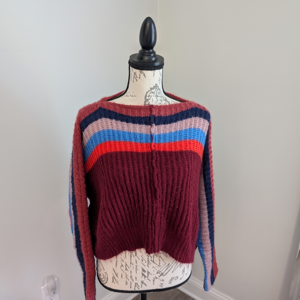 Colorful Striped Women's Sweater